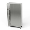 Armoire traversante en acier inoxydable 90x70x200 cm | FORGAST