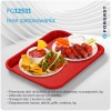 Plateau fast food rouge, polypropylène, 45x35 cm, rectangulaire | FORGAST FG12531