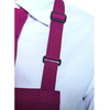 Tablier de cuisine Basic 75 x 90 cm avec poche et boucle bordeaux | KARLOWSKY BLS 5-4-pcs