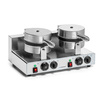 Gaufrier électrique double pour gaufres belges, diam. 18,5 cm, 4 kW, 230 V | FORGAST FG09721