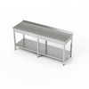 Table de travail inox avec étagère 240x60x85 cm | FORGAST