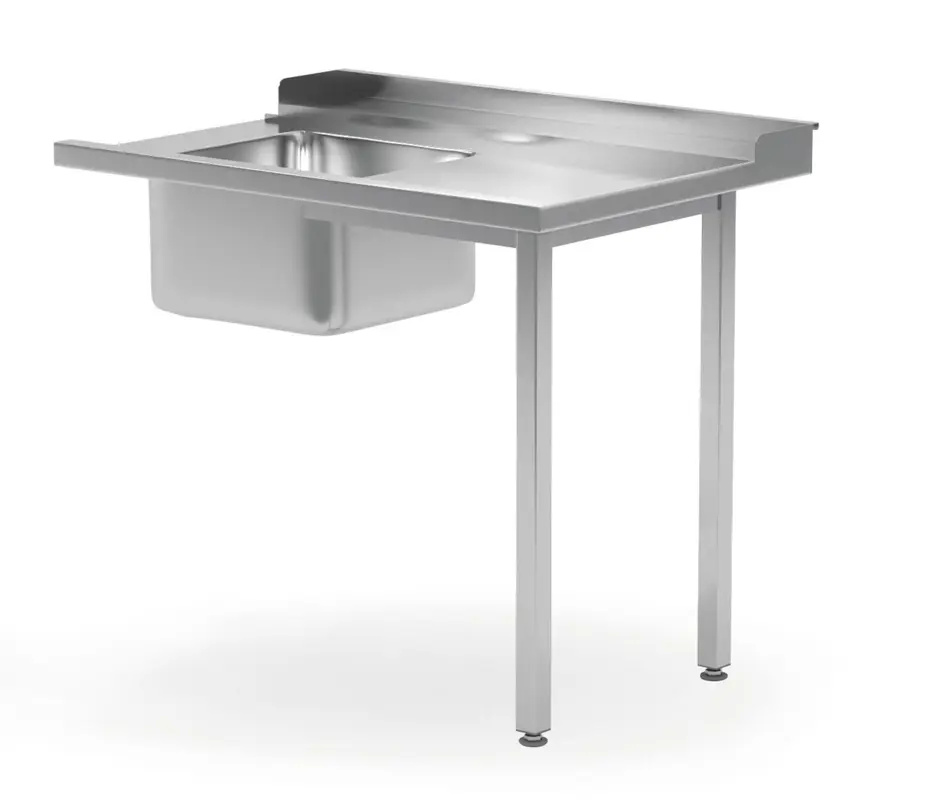 Table de chargement pour lave-vaisselle avec évier, côté droit | HENDI 231791