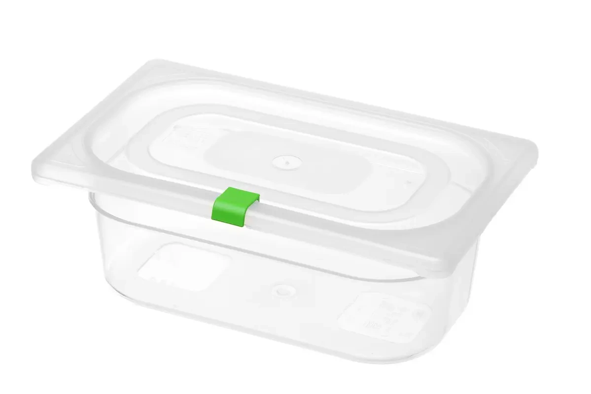 Clips HACCP pour bacs GN en polypropylène, verts 12 pcs | HENDI 880678