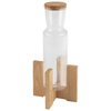 Socle pour carafe en verre VALO, 15x15x12 cm, brun | APS 14019