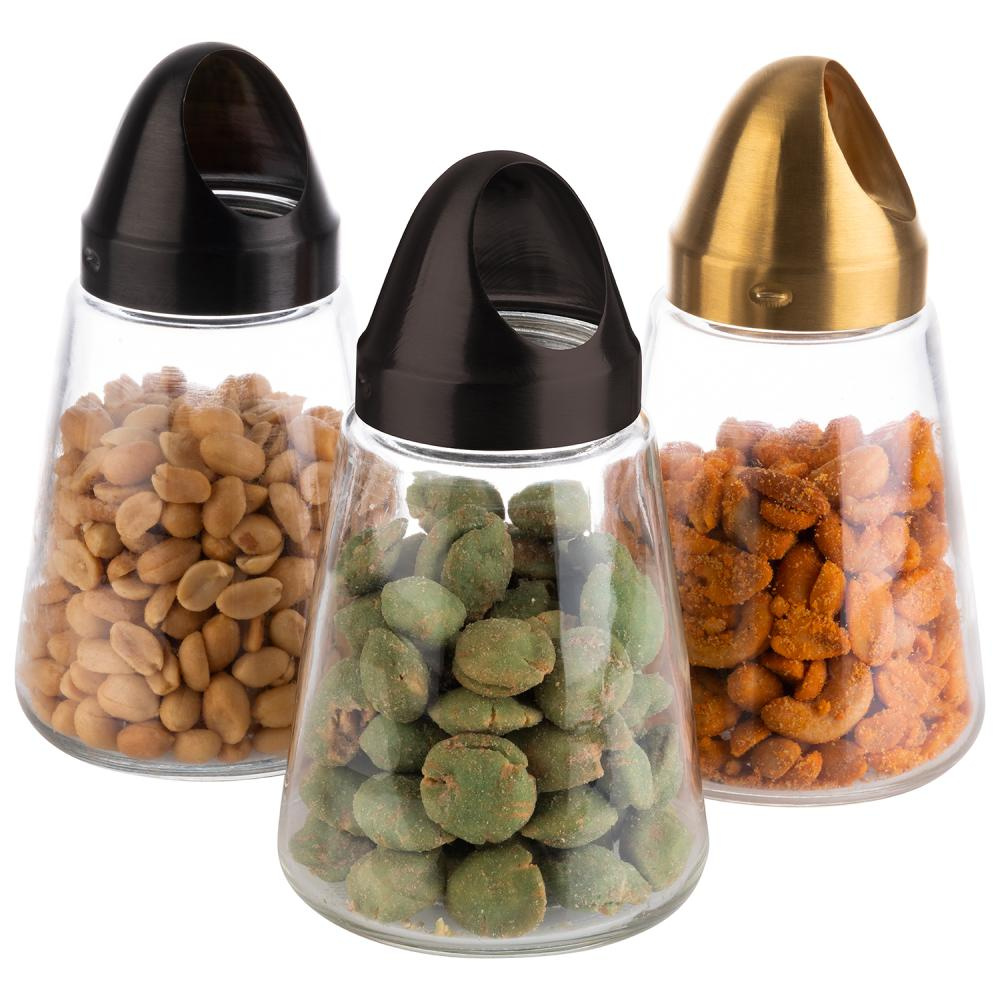 Distributeur de snacks NOTOUCH, couleur noir, 8.5x15.5 cm, 330 ml | APS 40517