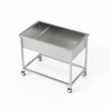 Bassin inox mobile (prof. 40 cm) 90x60x85 cm | FORGAST