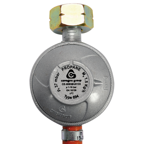 Détendeur de gaz avec tuyau 1,5 m | VOREL 99671