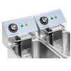 Friteuse électrique à 2 cuves 2x4 L, 2x2 kW, 230 V | FORGAST FG09024