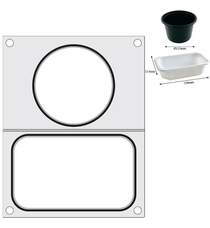 Matrice pour soupe et aliments pour soudeuse double | HENDI 805657