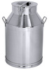 Bidon avec couvercle 30 l, acier inoxydable, diamètre 32 cm | CONTACTO 3010/030