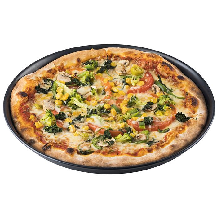 Plaque à pizza, acier bleui, 40 cm | APS 73511