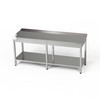 Table de travail en acier inoxydable avec étagère 170x70x85 cm | FORGAST