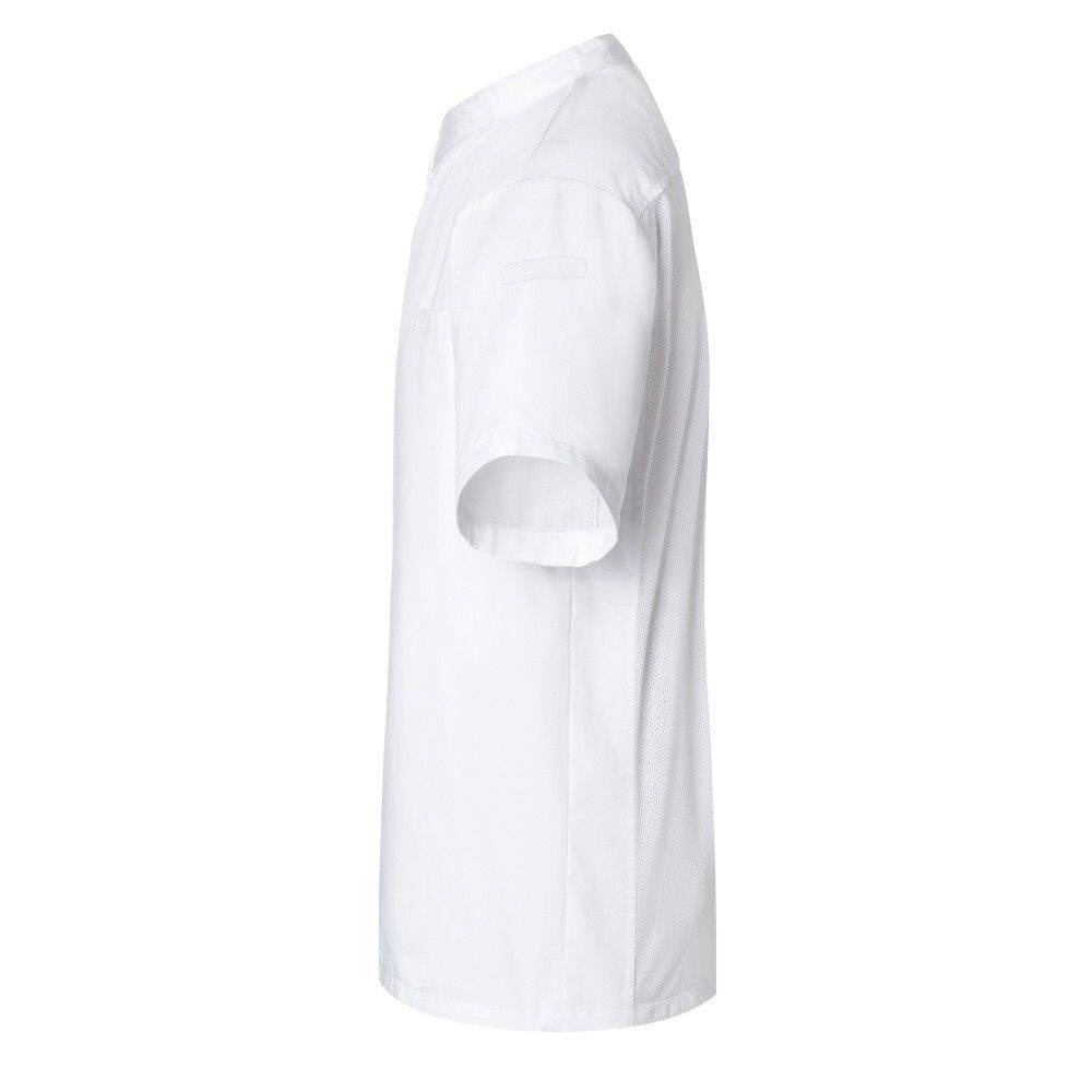 Chemise de cuisine Basic à manches courtes blanche | KARLOWSKY BJM 3-3