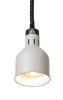 Lampe suspendue de maintien au chaud, cylindrique, blanche, 230V/250W | HENDI 273821