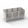 Socle ouvert T74 120x57,5x57 cm | TECNOINOX 799003
