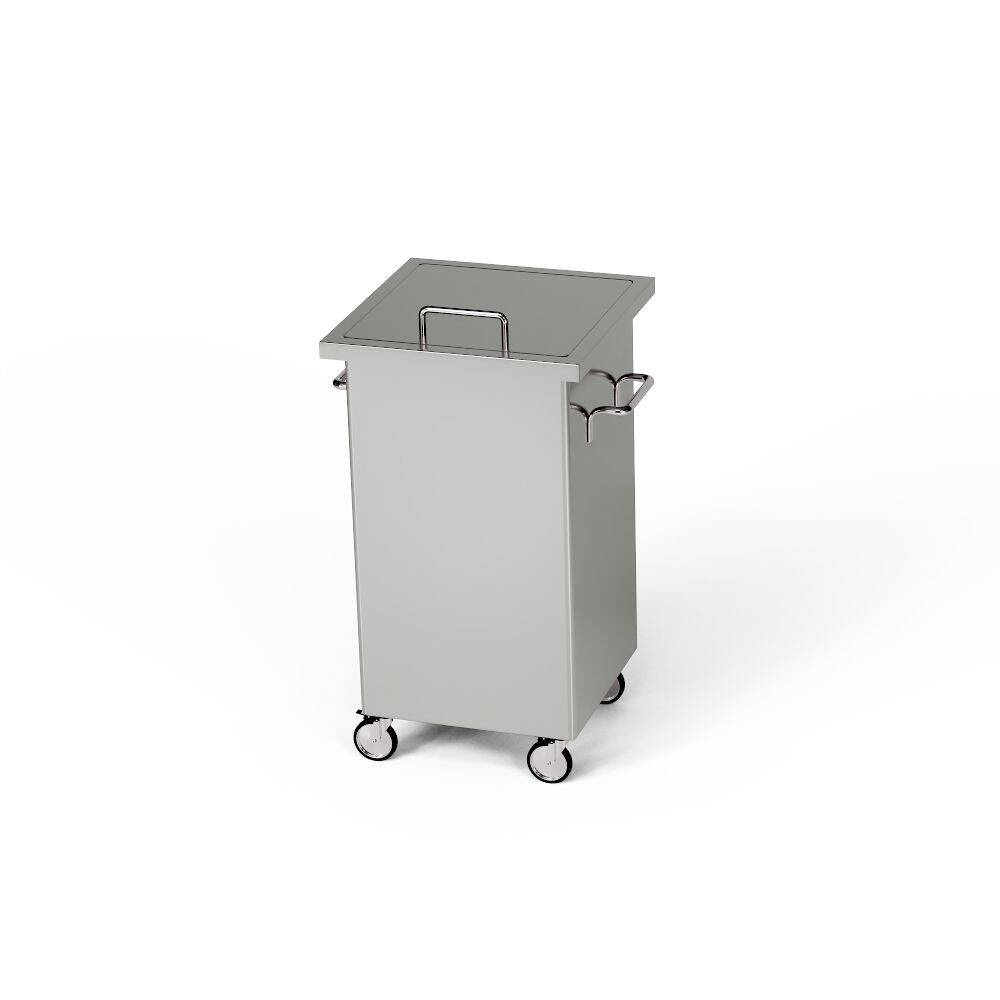 Conteneur à déchets roulant avec couvercle 35x45x80 cm | FORGAST FG04320/350/450/800