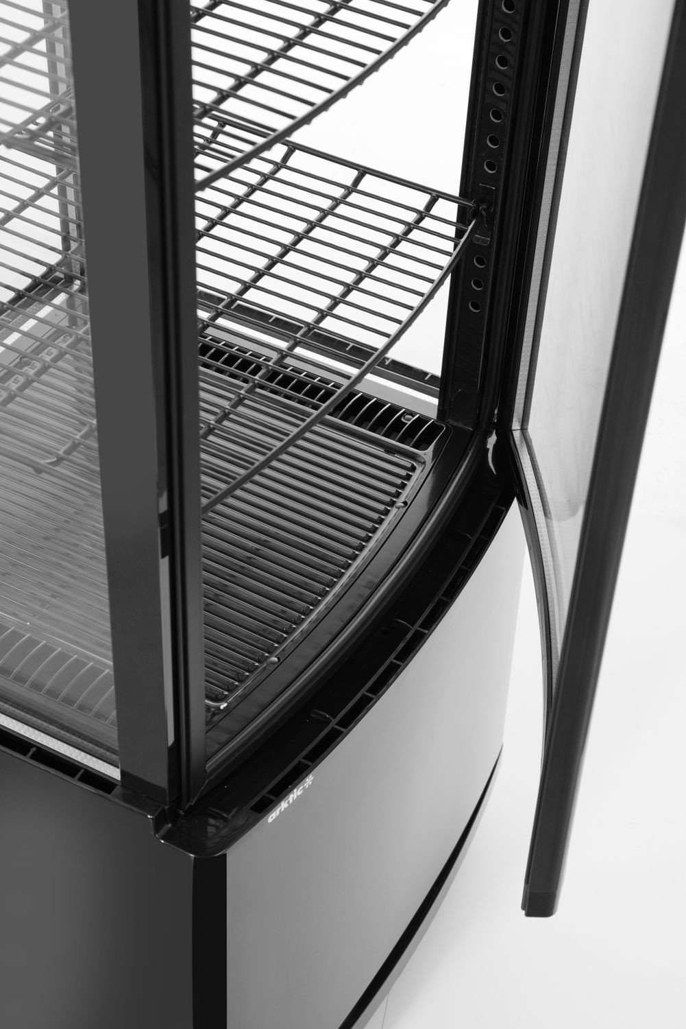 Vitrine réfrigérée 280 L, noire, LED, système de refroidissement dynamique | ARKTIC 233290