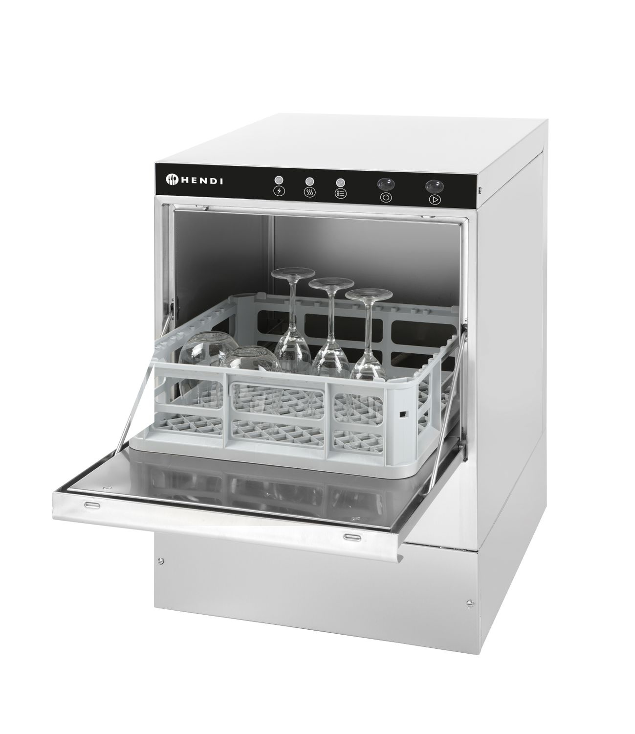 Lave-verres professionnel, panier 40x40 cm, 2,8 kW, 230 V | HENDI 230299