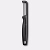 Éplucheur double face IOTA à lame dentelée, noir | VICTORINOX 6.0943.3