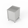 Table de travail en acier inoxydable avec armoire 60x60x85 cm | FORGAST