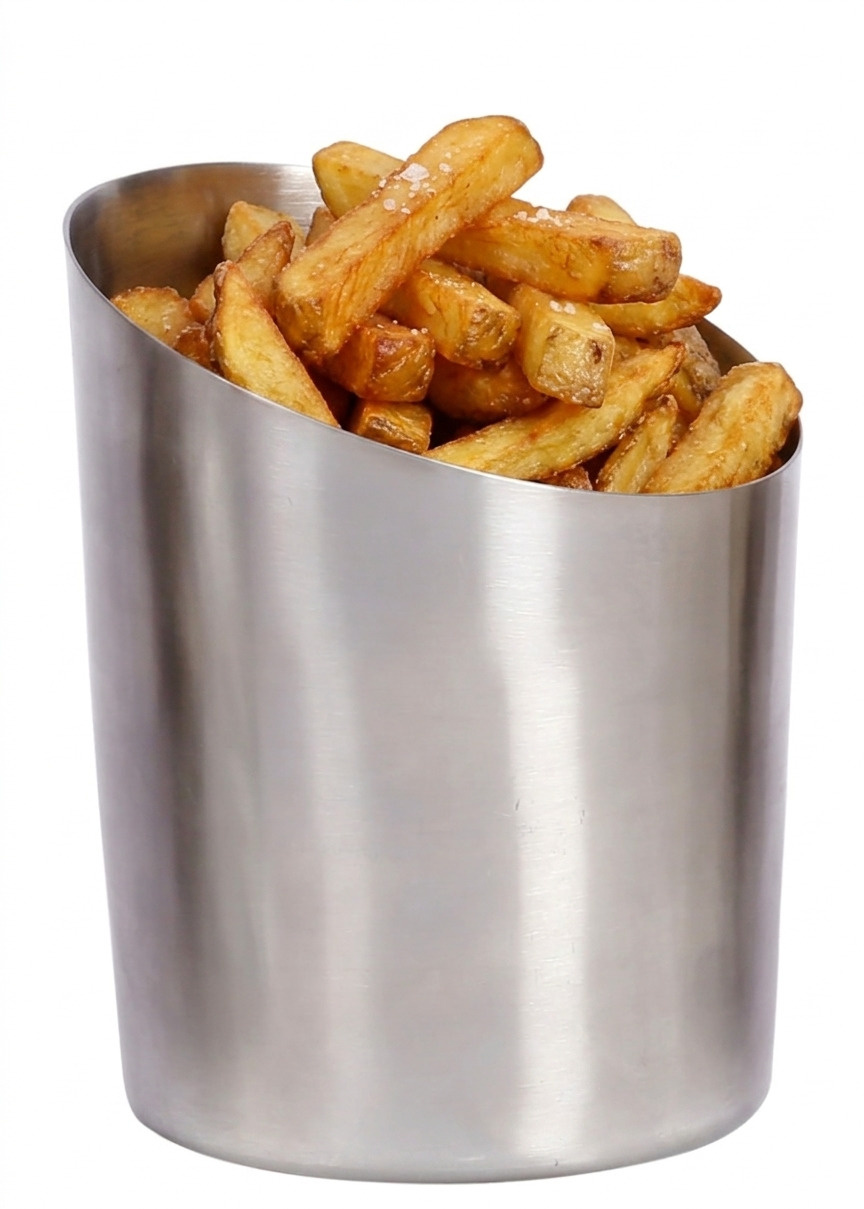 Gobelet à frites en acier satiné, 8,8 cm, 11 cm | FORGAST FG11512