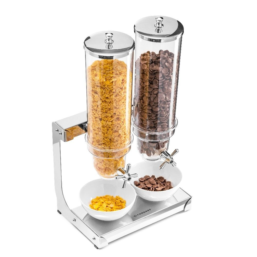 Distributeur double de céréales 2x2 L | FORGAST FG03202V1