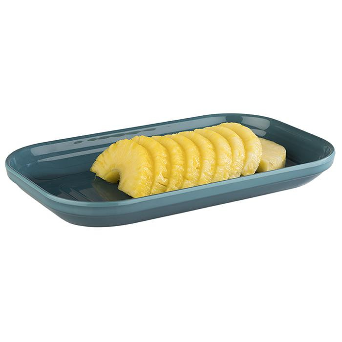 Plateau EMMA GN 1/4 en mélamine, bleu, 26,5x16,2x3 cm | APS 85121