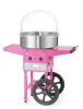 Appareil à barbe à papa avec chariot, HENDI, Rose pastel, 220-240V/1130W, 94,8x52x(H)91,4 cm | HENDI 282809