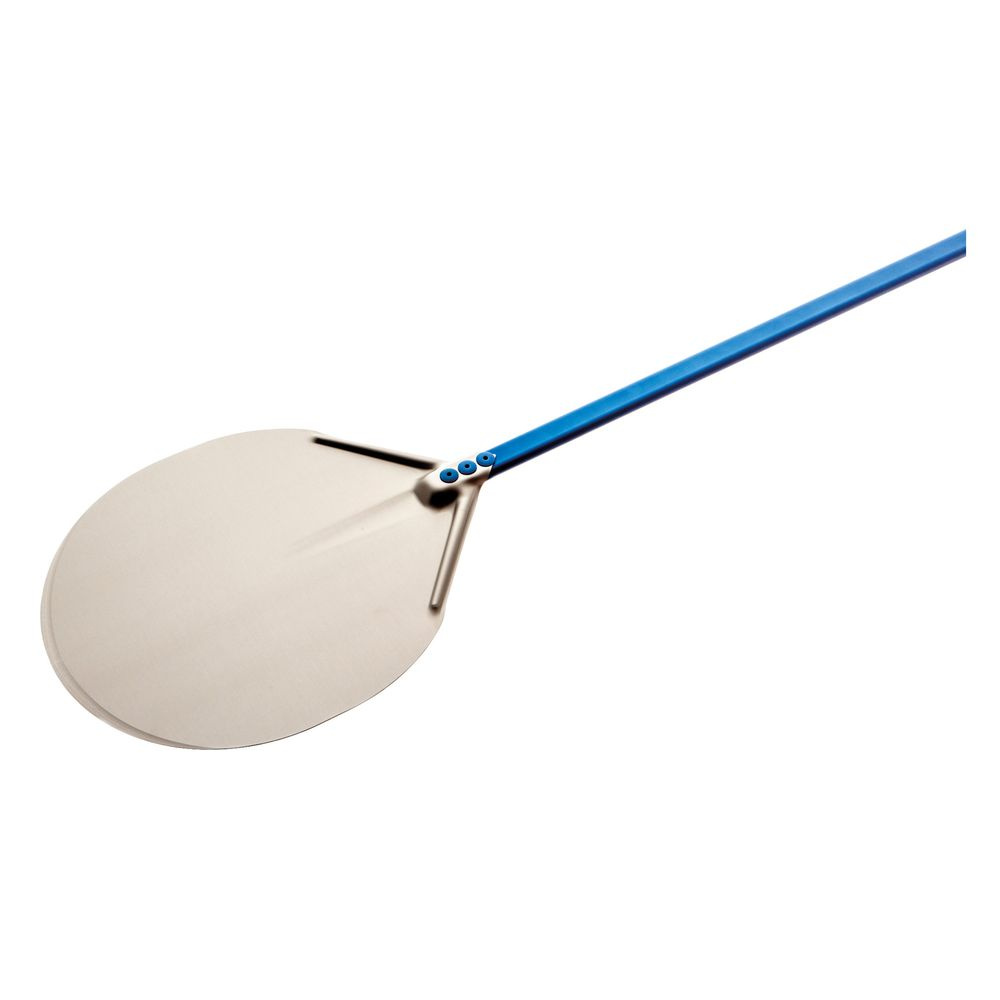 Pelle à pizza ronde en aluminium anodisé manche long. 120 cm | GI.METAL A-50/120