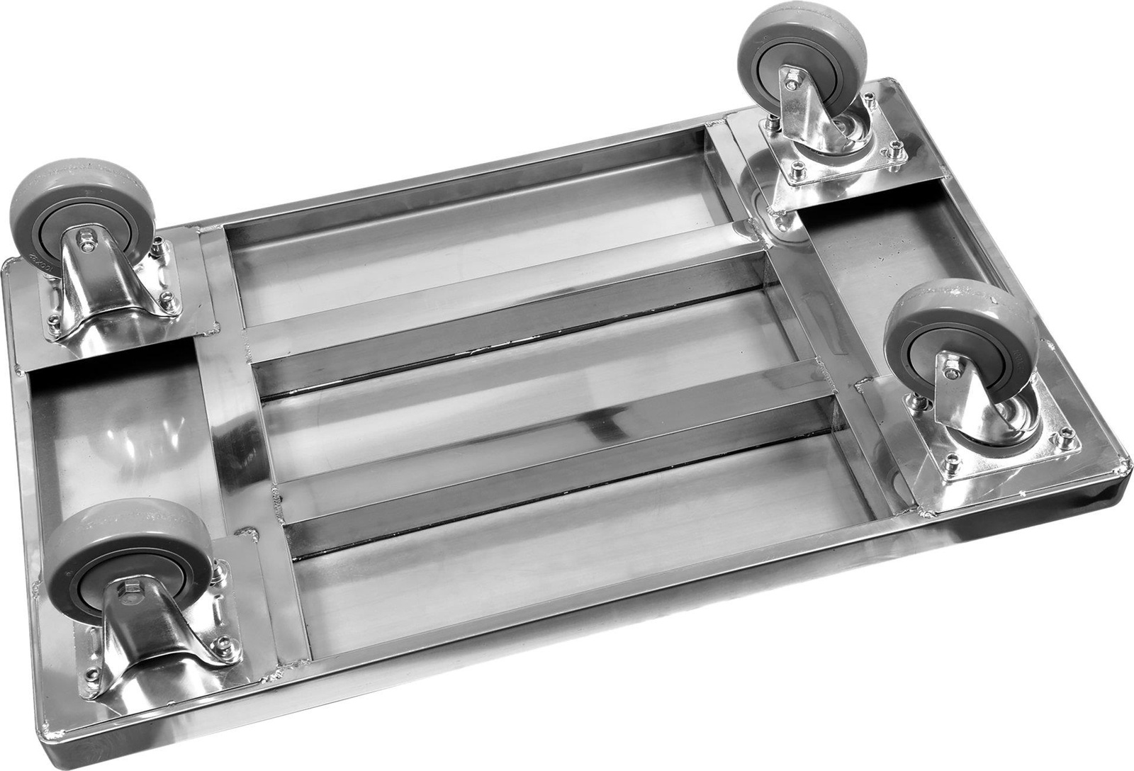 Chariot à plateforme en acier inoxydable pliable | YATO YG-09080
