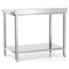 Table adossée avec étagère 80x60x85 cm à visser | FORGAST FG15331
