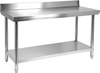 Table de travail en acier inoxydable avec étagère 140x60x85 cm | YATO YG-09023