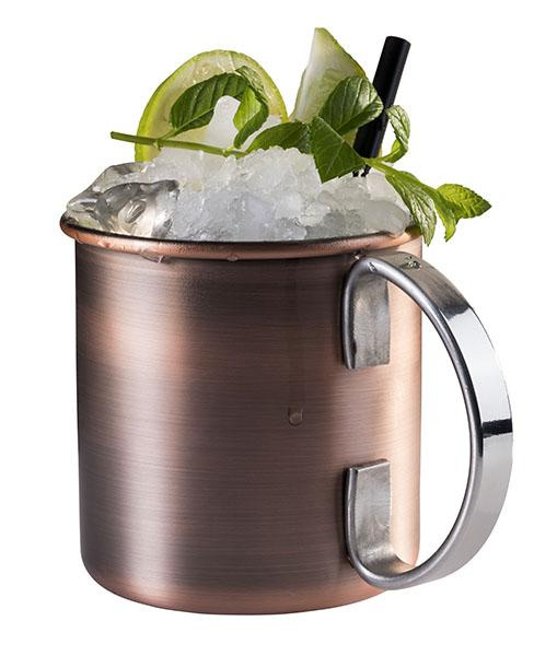 Tasse pour MOSCOW MULE, couleur cuivre antique, diamètre 9 cm, 450 ml | APS 93322
