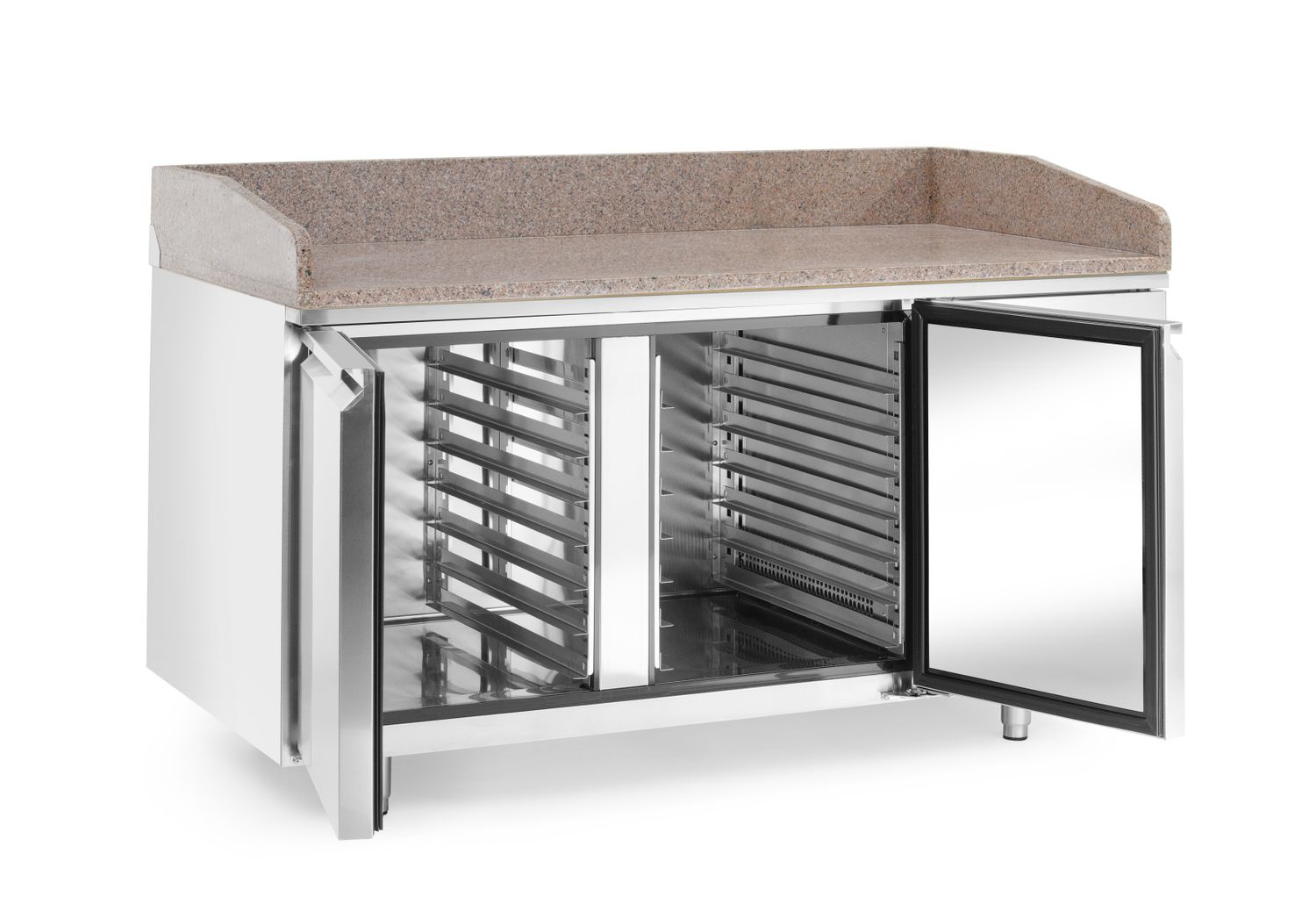 Table réfrigérée pour pizza, 2 portes, 250 l, 151x80x87.5 cm | ARKTIC 220245