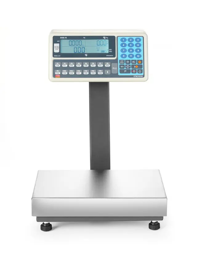 Balance plateforme LCD avec potence et homologation - jusqu’à 60 kg | TEM BE2CA028X035060