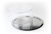 Plateau rond FINESSE en acier inoxydable avec couvercle en polystyrène, 38x13 cm | APS 13385