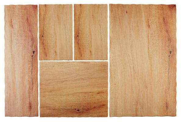 Plateau GN 1/2 OAK LIGHT, mélamine, brun, 32,5x26,5x1,5 cm | APS 84206