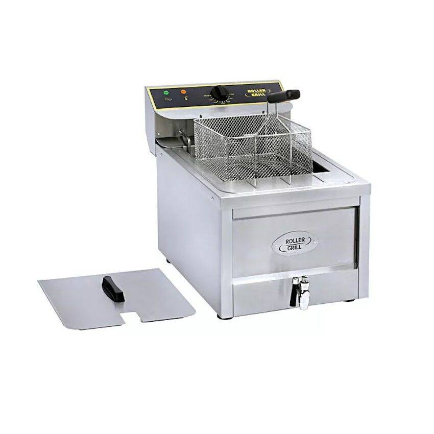 Friteuse électrique 1-bac avec robinet, 12 l, 9 kW | ROLLER GRILL RFE 12