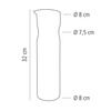 Carafe en verre, 1,3 l | APS 10722