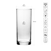 Verres XNO HIGHBALL 280 ICE OPTIC, 280 ml, lot de 6 pièces | KROSNO GLASS F682945023508030