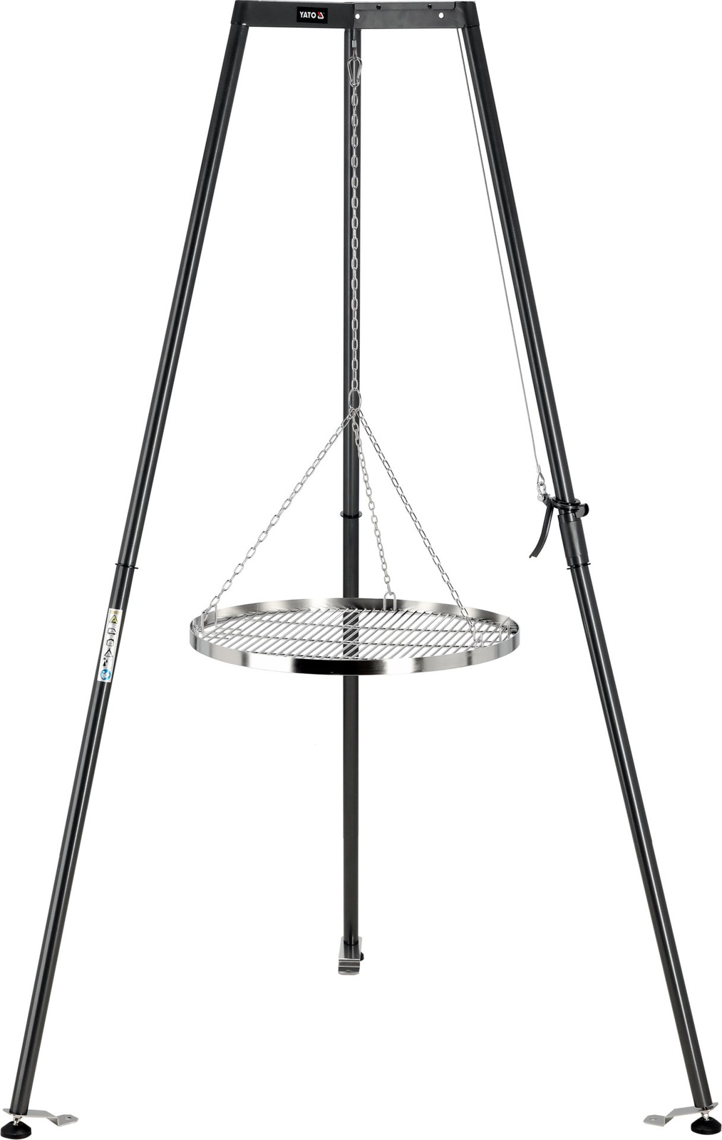Gril suspendu sur trépied, grille 46 cm | LUND 99524