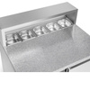 Table réfrigérée 2-portes pour pizza 257 L, avec superstructure | FORGAST FG07202