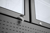Vitrine réfrigérée avec panneau lumineux, 681 l, 2 portes, aluminium blanc, 2-10°C | ARKTIC 233795
