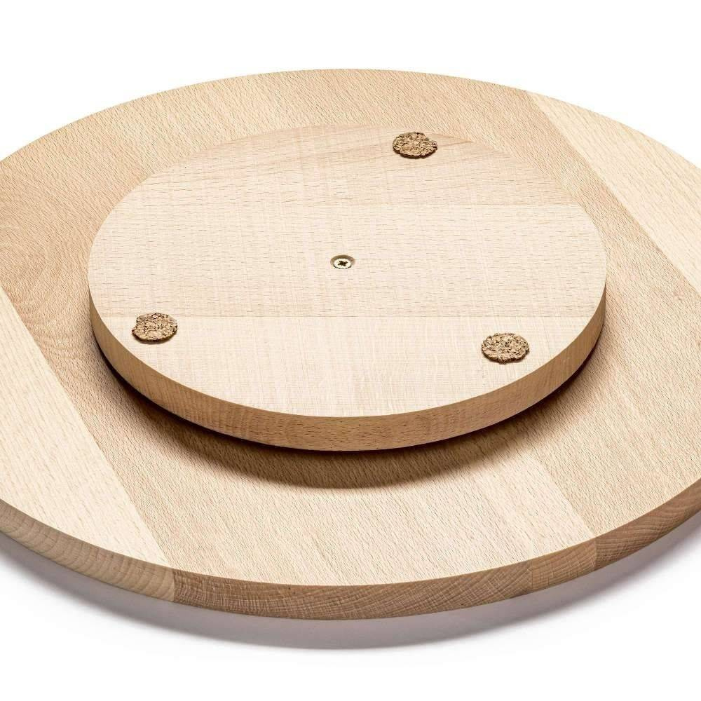 Plateau en bois rotatif de service 35 cm | FORGAST FG12652