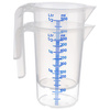 Pichet doseur STACKABLE, avec graduation de couleur bleue, 250 ml | APS 30061
