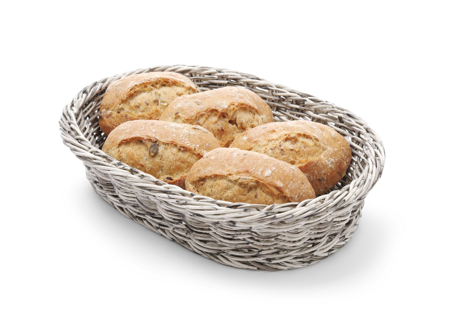 Panier à pain ovale gris 32x23 cm | HENDI 426647