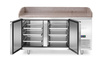 Table réfrigérée pour pizza, 2 portes, 250 l, 151x80x87.5 cm | ARKTIC 220245
