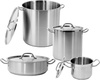 Casserole moyenne en acier inoxydable - capacité 57,3 l avec couvercle | YATO YG-00028