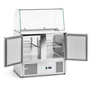 Table réfrigérée à salades 2-portes 257 L, avec superstructure vitrée | FORGAST FG07101