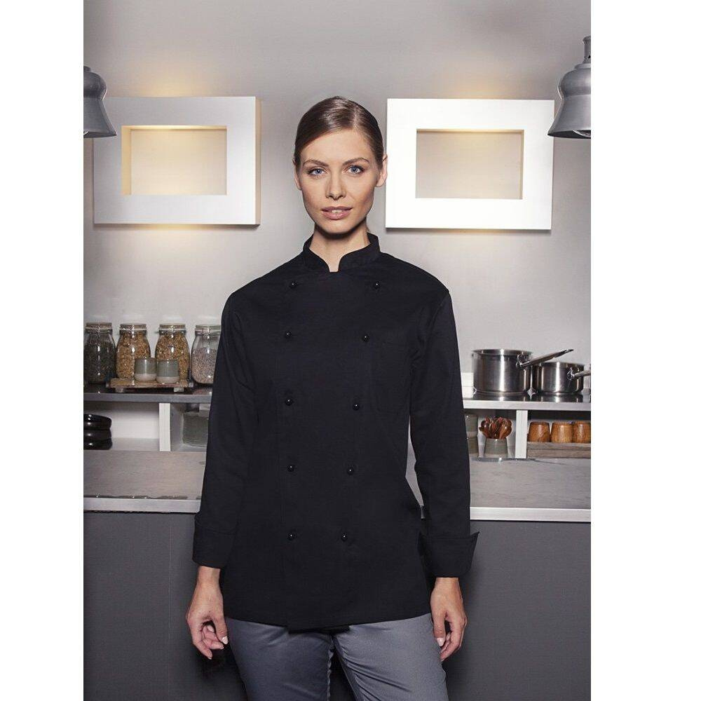 Veste de cuisine Basic noire | KARLOWSKY BJM 1-1